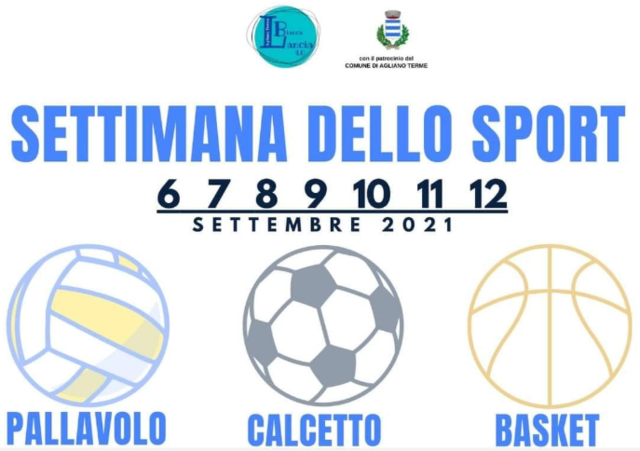 Agliano Terme | Settimana dello sport - edizione 2021