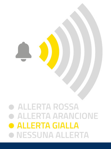 Emesso Bollettino con allerta GIALLA - Attivata Fase Operativa di ATTENZIONE